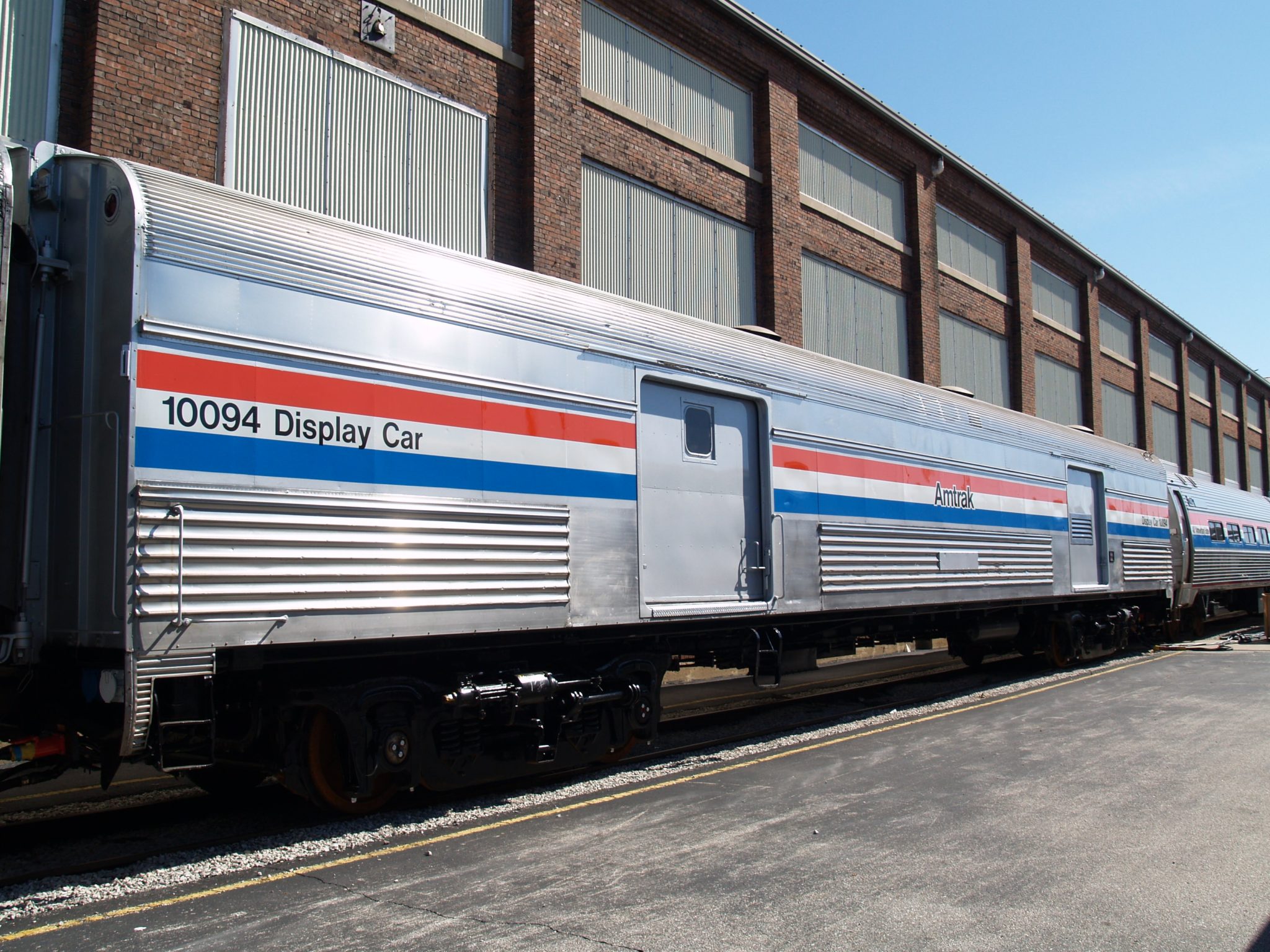 Amtrak Exhibit Train Gets Fresh Paint