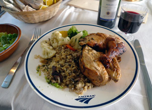Amtrak Dinner