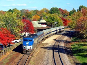 Fall foliage aboard Amtrak