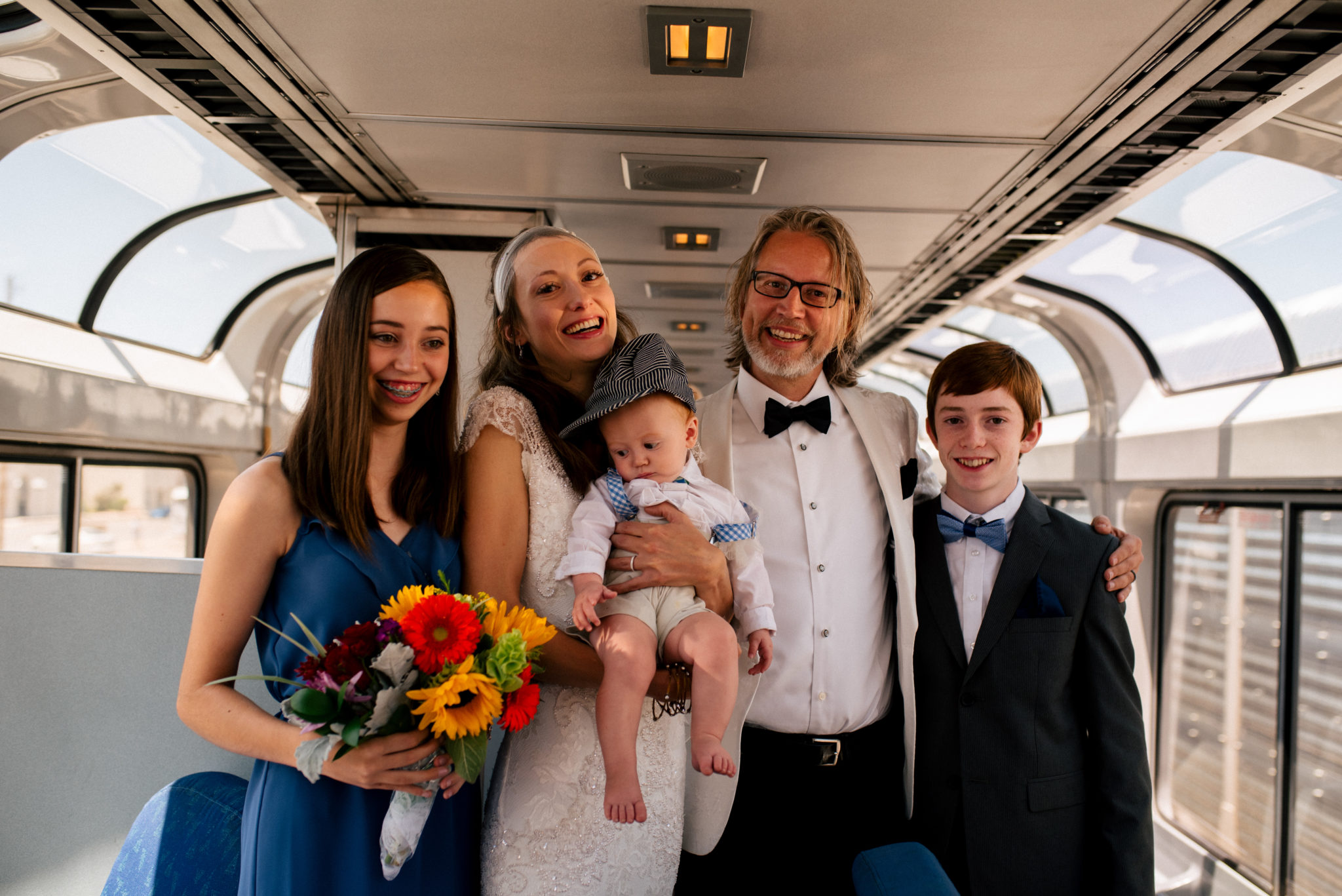 Amtrak Wedding Family