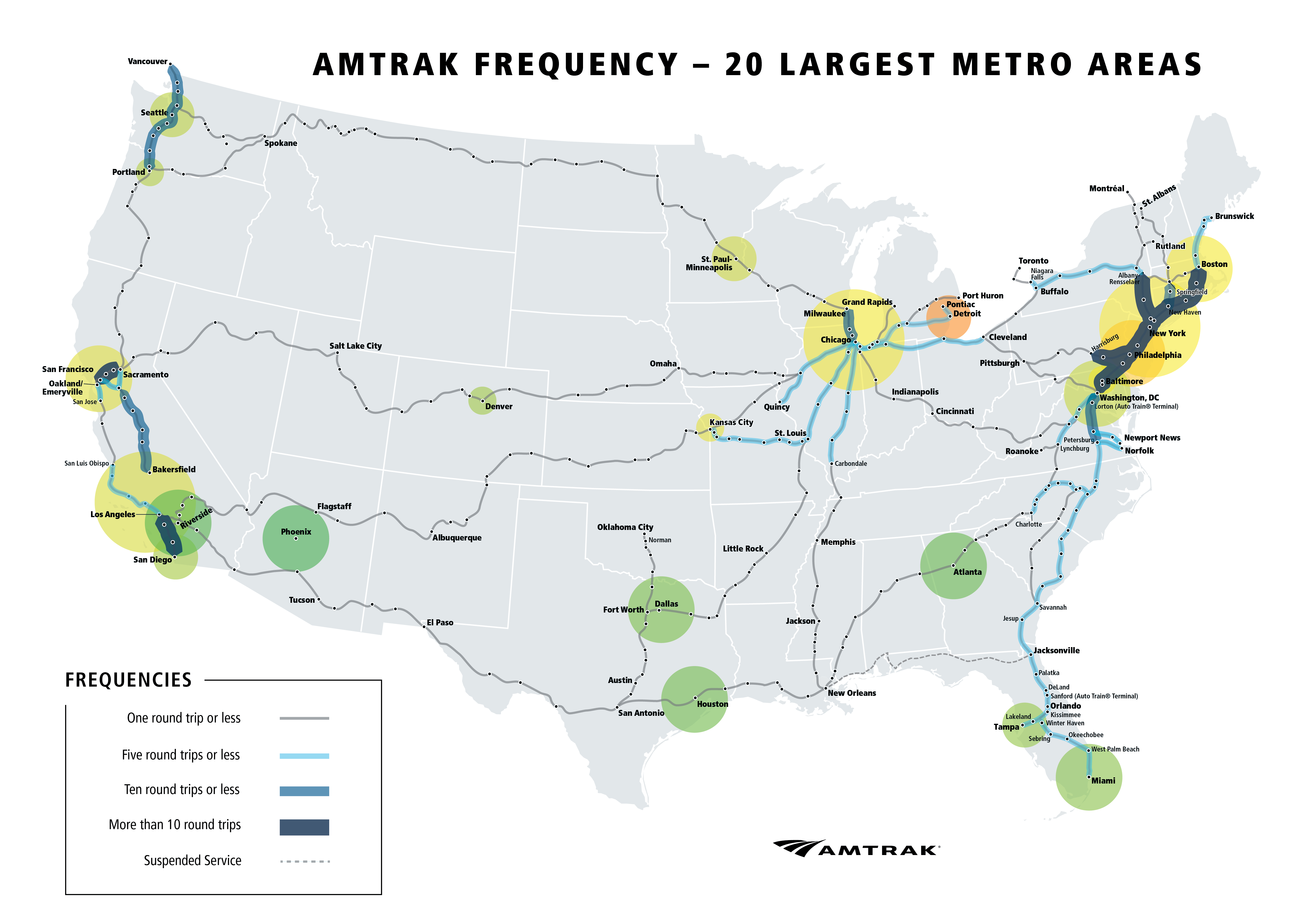 Amtrak frequency